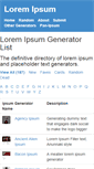 Mobile Screenshot of ipsum-generators.com