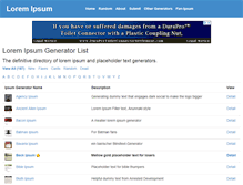 Tablet Screenshot of ipsum-generators.com